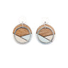 Conture Recycled Wood Sterling Silver Earrings (6 colours available) by Paguro Upcycle