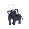 Jumbo 3D Recycled Rubber Elephant Vegan Keyring by Paguro Upcycle