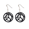 Neptune Eco Friendly Rubber Earrings by Paguro Upcycle