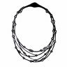 Collier en caoutchouc recyclé superposé Carter