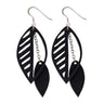 Sweet Cherry Double Leaf Earrings by Paguro Upcycle