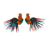 Rooster Totumo Earrings – Handcrafted Statement Jewellery