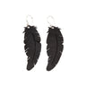 Angel Rubber Feather Earrings by Paguro Upcycle