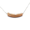 Crescent Skateboard Wood Necklace by Paguro Upcycle