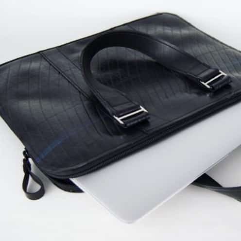 Slimline Inner Tube Padded Vegan Laptop Bag by Paguro Upcycle