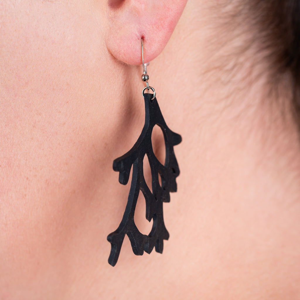 Reef Recycled Rubber Earrings by Paguro Upcycle