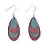 Raindrop Recycled Rubber Earrings by Paguro Upcycle