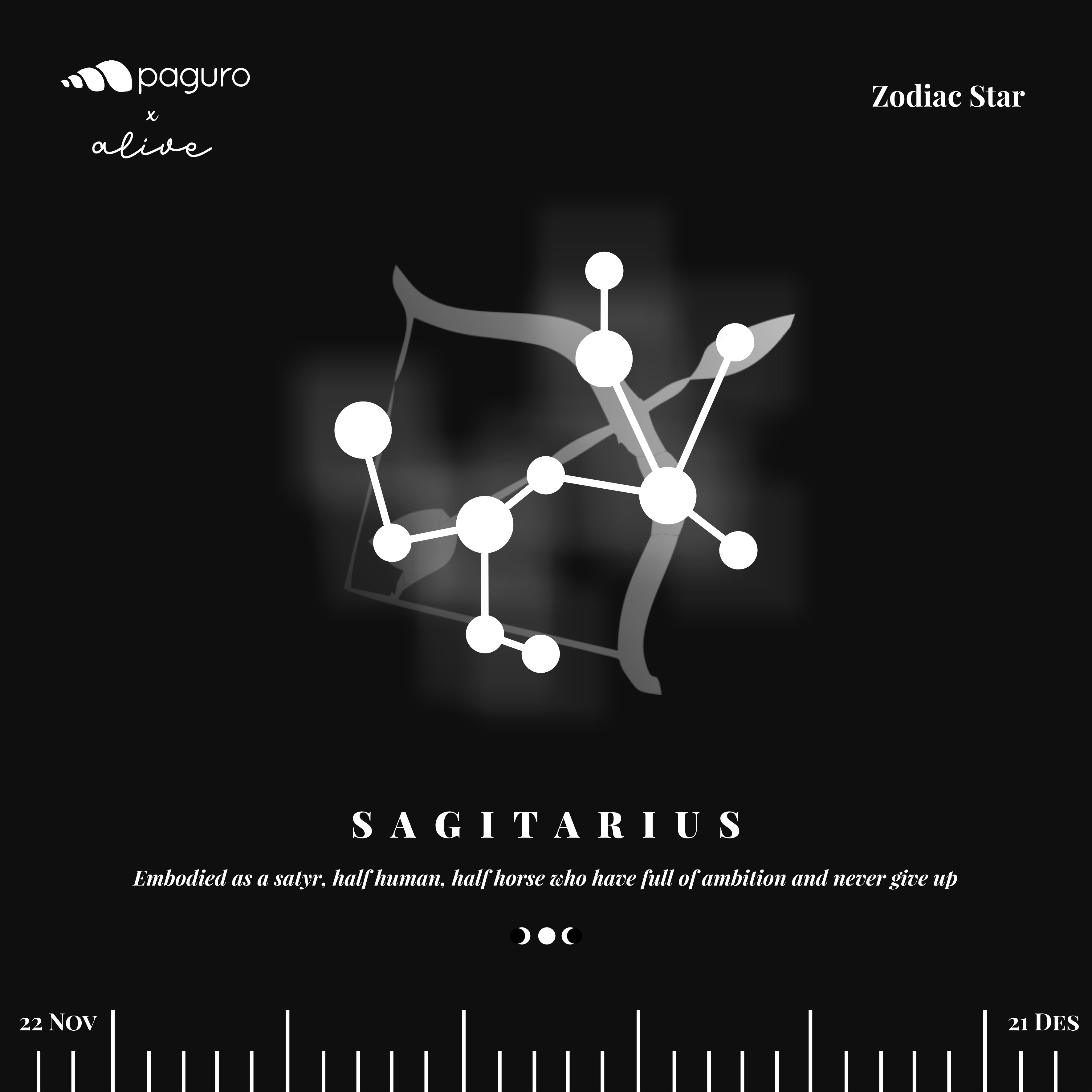 Sagitarius Zodiac Sign Sustainable Necklace