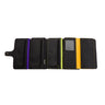Paguro Upcycle recycled rubber vegan purse wallet with multiple card slots and zippered compartments